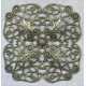 Ornate 51mm Filigree Oxidized Brass Elegant!