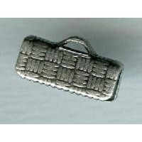 Textured Choker Clamps Oxidized Silver Plated Steel 13mm