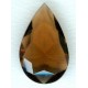 ^Smoked Topaz Glass Pear Unfoiled Jewelry Stone 32x20mm (1)