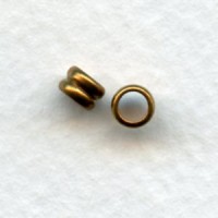 Spacer Tube Rings Raw Brass 4mm (24)