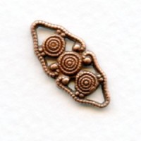 ^Decorative Filigree Connector Oxidized Copper 21mm (12)