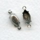 Navette Setting Connectors Oxidized Silver 10x5mm (12)
