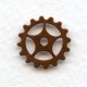Steampunk Gears Oxidized Copper 16mm (12)