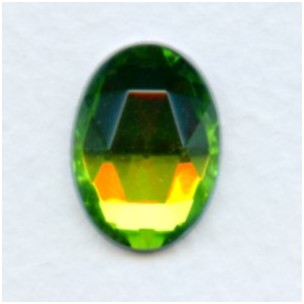 Vitrail Med Flat Back Faceted Top 18x13mm Jewelry Stone