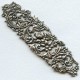 Impressive Floral Stamping Oxidized Silver 125mm (1)