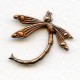 Art Deco Inspired Dragonfly Oxidized Copper 30mm (3)