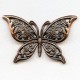 Ornate Filigree Butterfly Oxidized Copper 65mm (1)