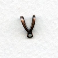 Bail with Loop Oxidized Copper 9mm