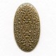 Embossed Oval Shapes Oxidized Brass 41mm (4)