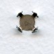 Tiny Turtle Setting 8mm Oxidized Silver (12)