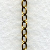Brass Rosary Cable Chain 4mm Soldered Links (3 Ft)