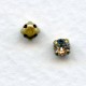 ^Tiffany Set Oxidized Brass Austrian Crystals 16SS (12)
