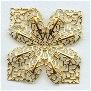 Four Points Large Filigree Raw Brass 53mm (1)