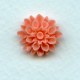 ^Simple Coral Carved Flower Resin Cabochons 18mm (2)