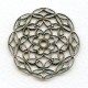 Filigree Round Stampings Oxidized Silver 38mm (3)