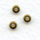 Rondelle Raw Brass Spacer Beads 3mm Smooth