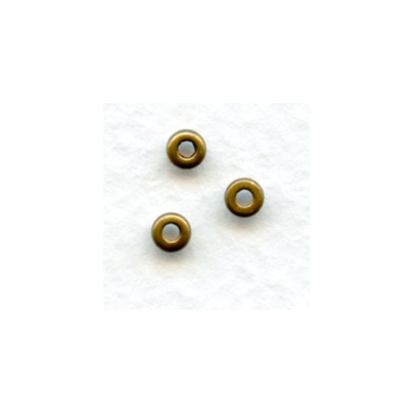 Round Seamed Burnished Gold 3mm Beads (50) 