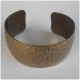 Hammered Oxidized Brass Domed Cuff 29mm