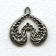 Creative Wings Pendant Oxidized Silver 26mm (4)