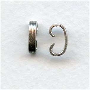 Bracelet Connectors Oxidized Silver 7mm (12)