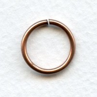 Jump Rings 16mm Round Oxidized Copper