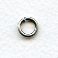 Heavy Duty Oxidized Silver Jump Rings 8.5mm (24)