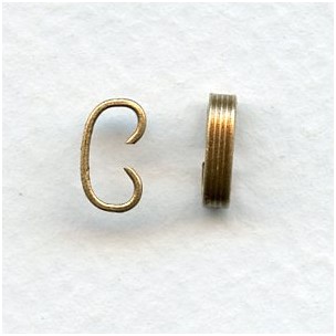 Bracelet Connectors Oxidized Brass 7mm (12)