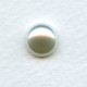 White Pearl Glass Cabohchons 10mm (6)