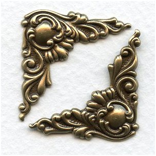 Corner Details Oxidized Brass Fancy Victorian Style (6)