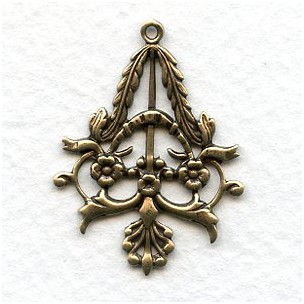 The MOST Elegant Pendant Drop Oxidized Brass (6)
