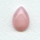 Rose Quartz Glass Pear Shape Cabochon 18x13mm (1)