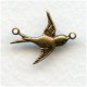 Flying East Bird Connectors Oxidized Brass (6)