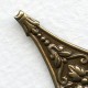 Excellent Openwork Floral Oxidized Brass Stamping (1)