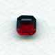 Ruby Glass Square Octagon Jewelry Stones 8x8mm (2)