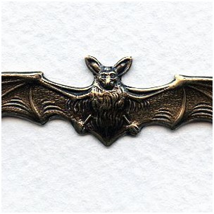 Bats in Flight Oxidized Brass Stampings (1)