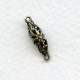 Filigree Connector Oval Bead 17mm Oxidized Brass (6)