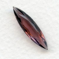 Amethyst Glass Navette Shaped Stones 24x6mm