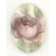 ^Pink Rosebud Cabochon 18x13mm Very Victorian Theme