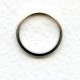 Simple Circle Connector or Eyelet 16mm Oxidized Silver (12)