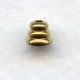 *Beehive Spacer Bead Caps 3x4mm Solid Brass (24)