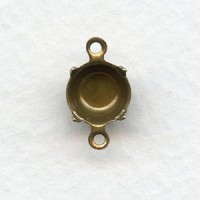 Round Setting Connectors 39ss Oxidized Brass (12)