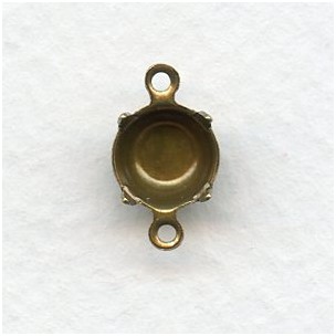 Round Setting Connectors 39ss Oxidized Brass (12)
