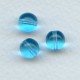 ^Smooth European Glass Druk Beads Aqua 8mm