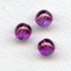 Purple Luster Effect Smooth Round Glass 8mm Beads