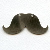 Steampunk Mustaches Brushed Silver 56mm (3)