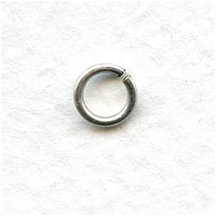 Round Jump Rings 5.8mm Oxidized Silver (100)