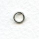 Round Jump Rings 5.8mm Oxidized Silver