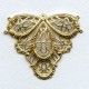 Victorian Style Connector Raw Brass 49mm