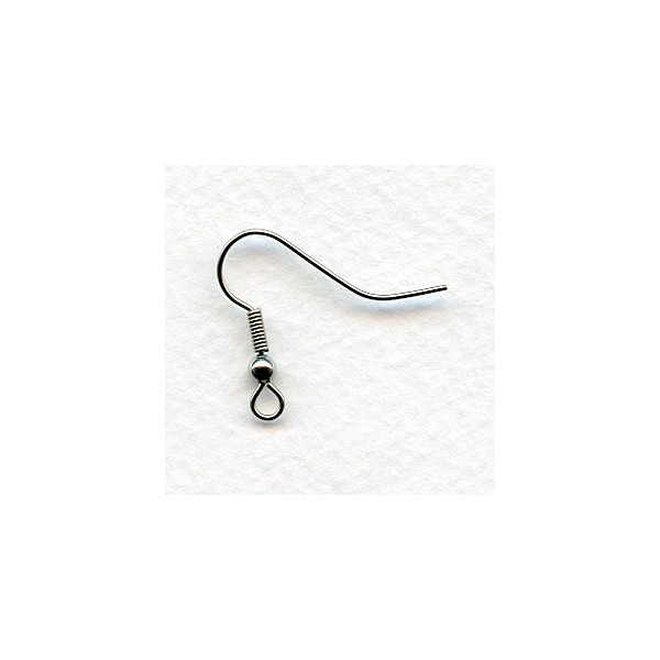 Large Classic Fish Hook Earring Findings in Stainless Steel (24