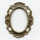 Floral Setting Frame Oxidized Brass (1)